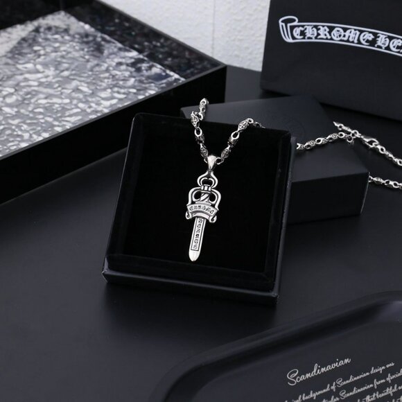 Chrome Hearts Silver Sword Pendant Necklace - Picture 5 of 5